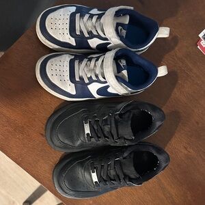 Nike Kids' White and Navy Sneakers